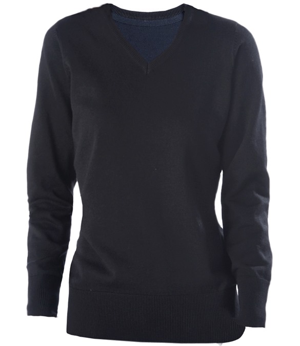 Ladies&#39; V-neck jumper