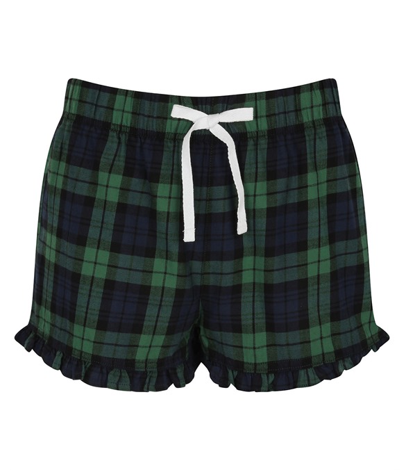 Women&#39;s tartan frill shorts