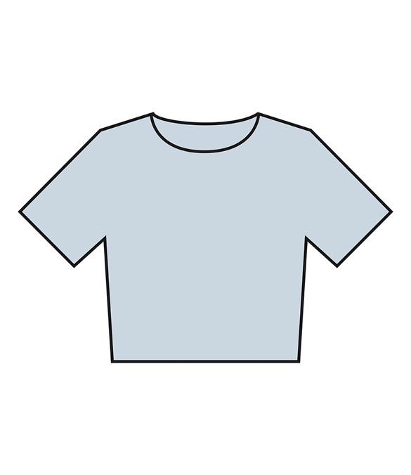 Women?s heavyweight washed cropped tee