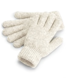 Cosy ribbed-cuff gloves
