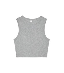 Women?s micro rib muscle crop tank